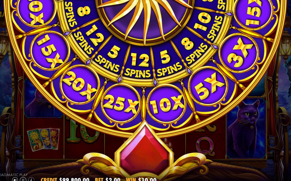 Roue de la Fortune avant le lancement de la manche